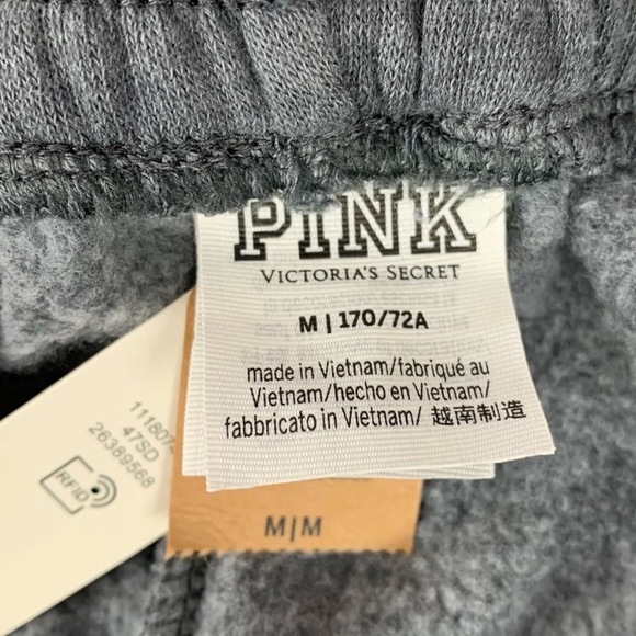 NWT Medium PINK Victoria’s Secret High Waist Campus Joggers Sweats Sporty Boho - Picture 9 of 13